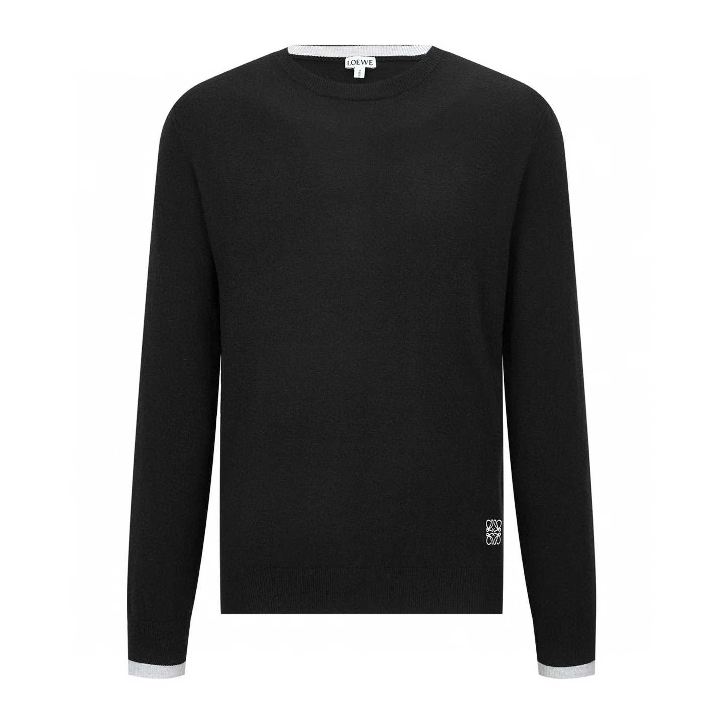 loewe wool sweater black