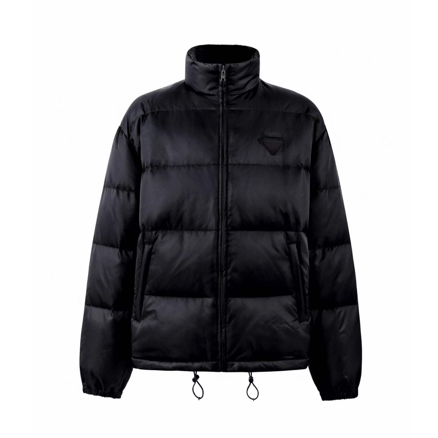 Prada Re-Nylon down jacket black recycled polyamide and filled with goose down.