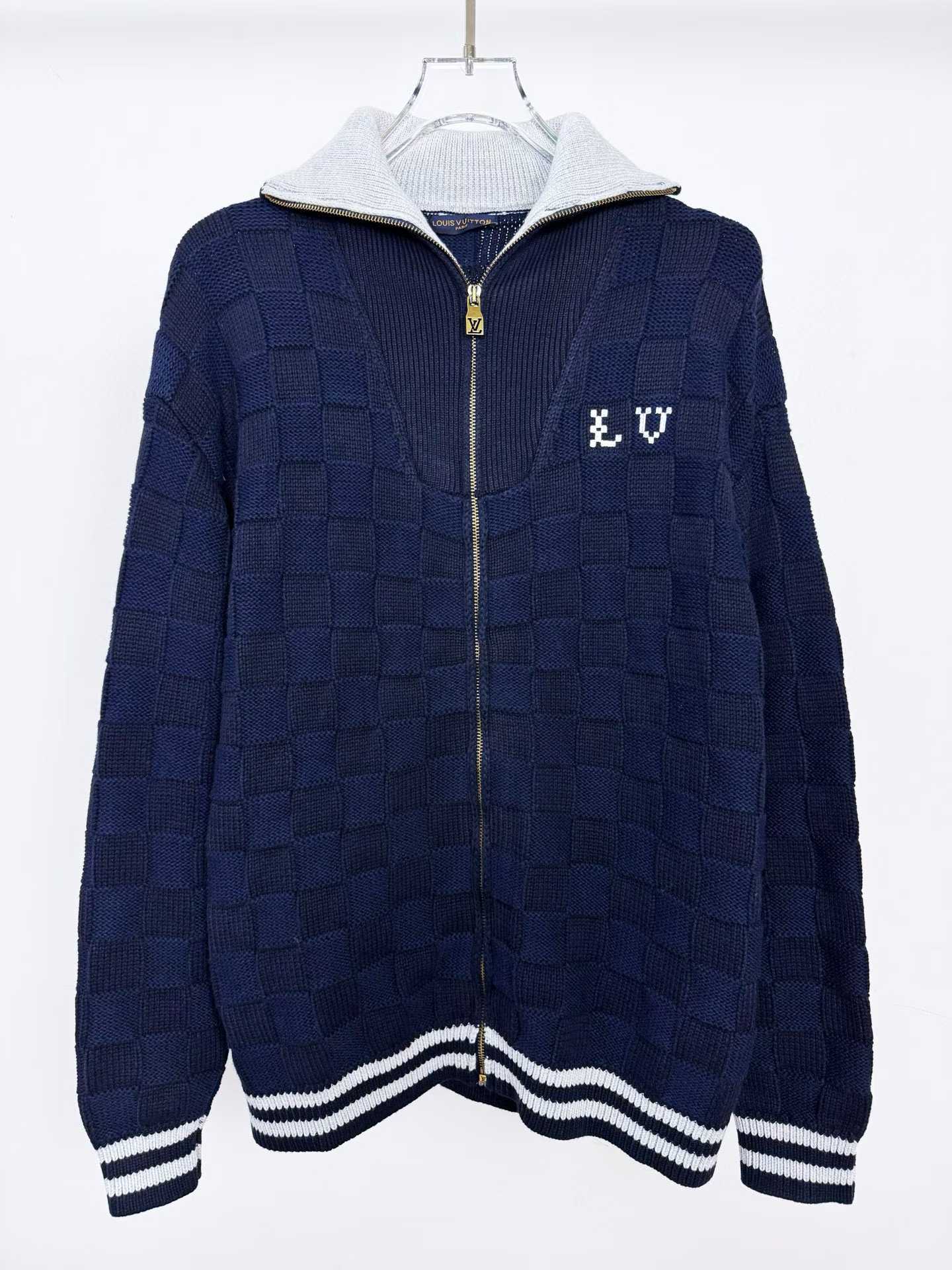 LV Damier Knit Blouson