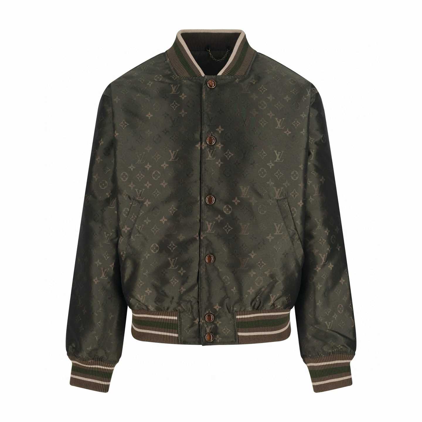 LV Monogram Bomber jacket in Khaki Green
