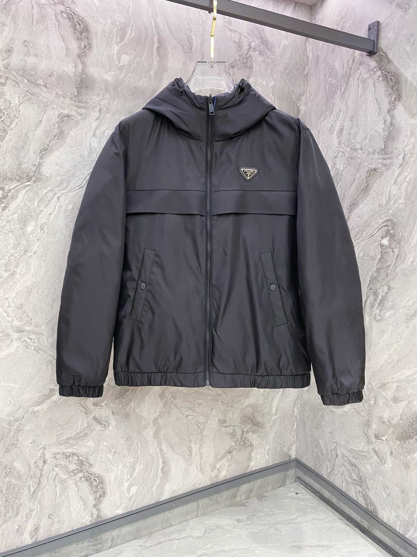 Prada black Re-Nylon down jacket