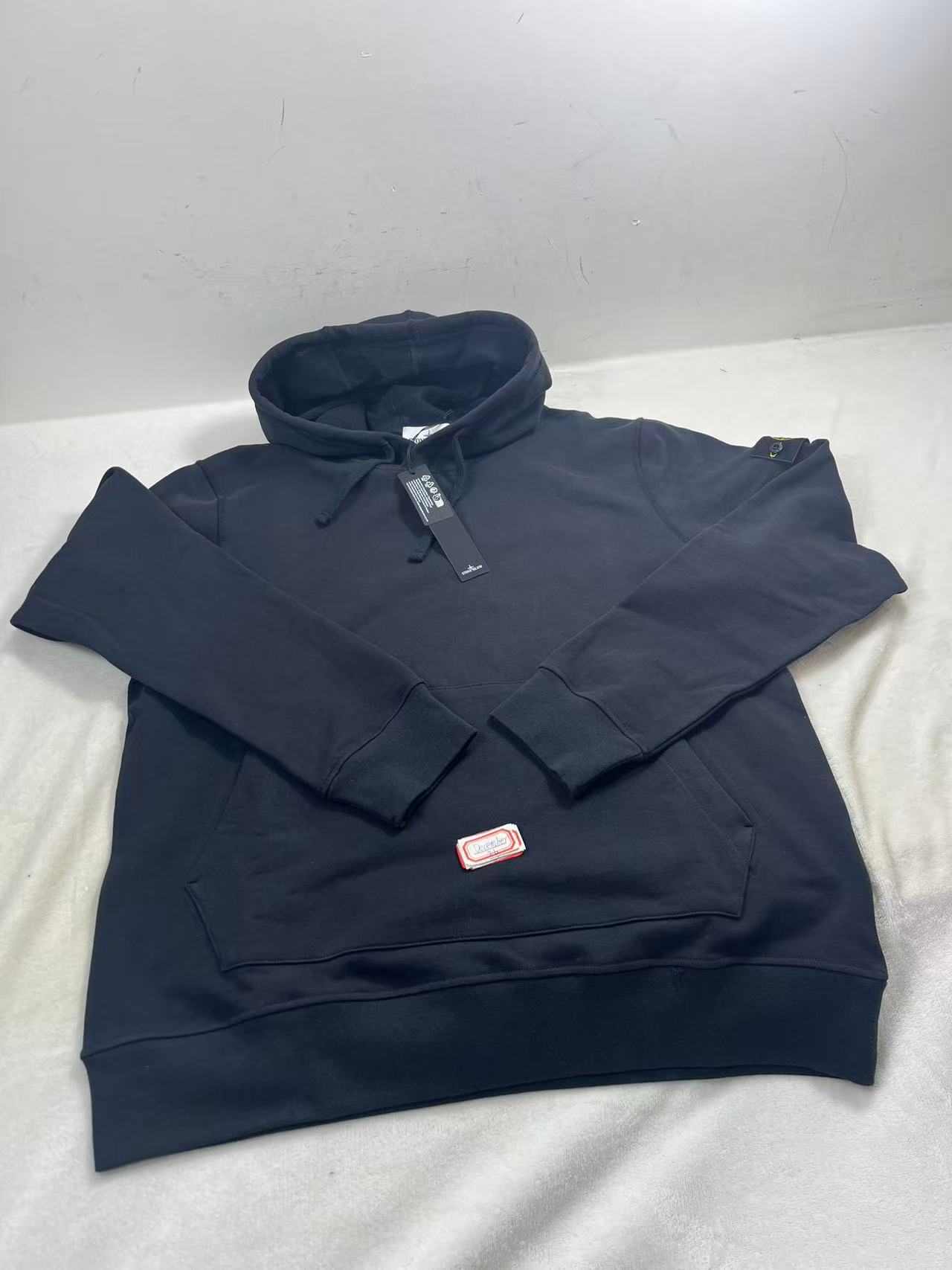 stone island Blue Hoodie with Logo