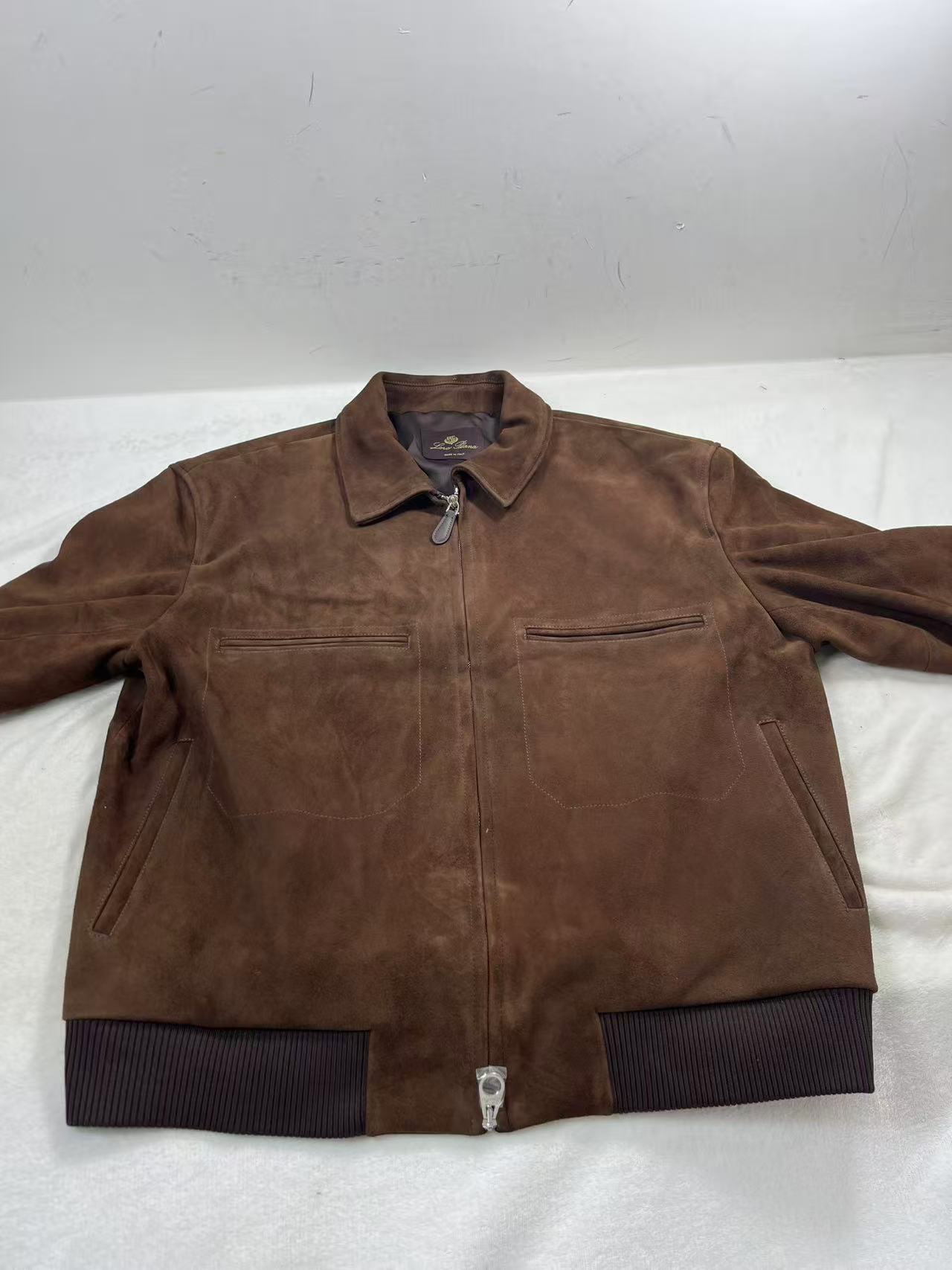 Loro Piana Brown Suede Jacket Worn By David Beckham size 3XL