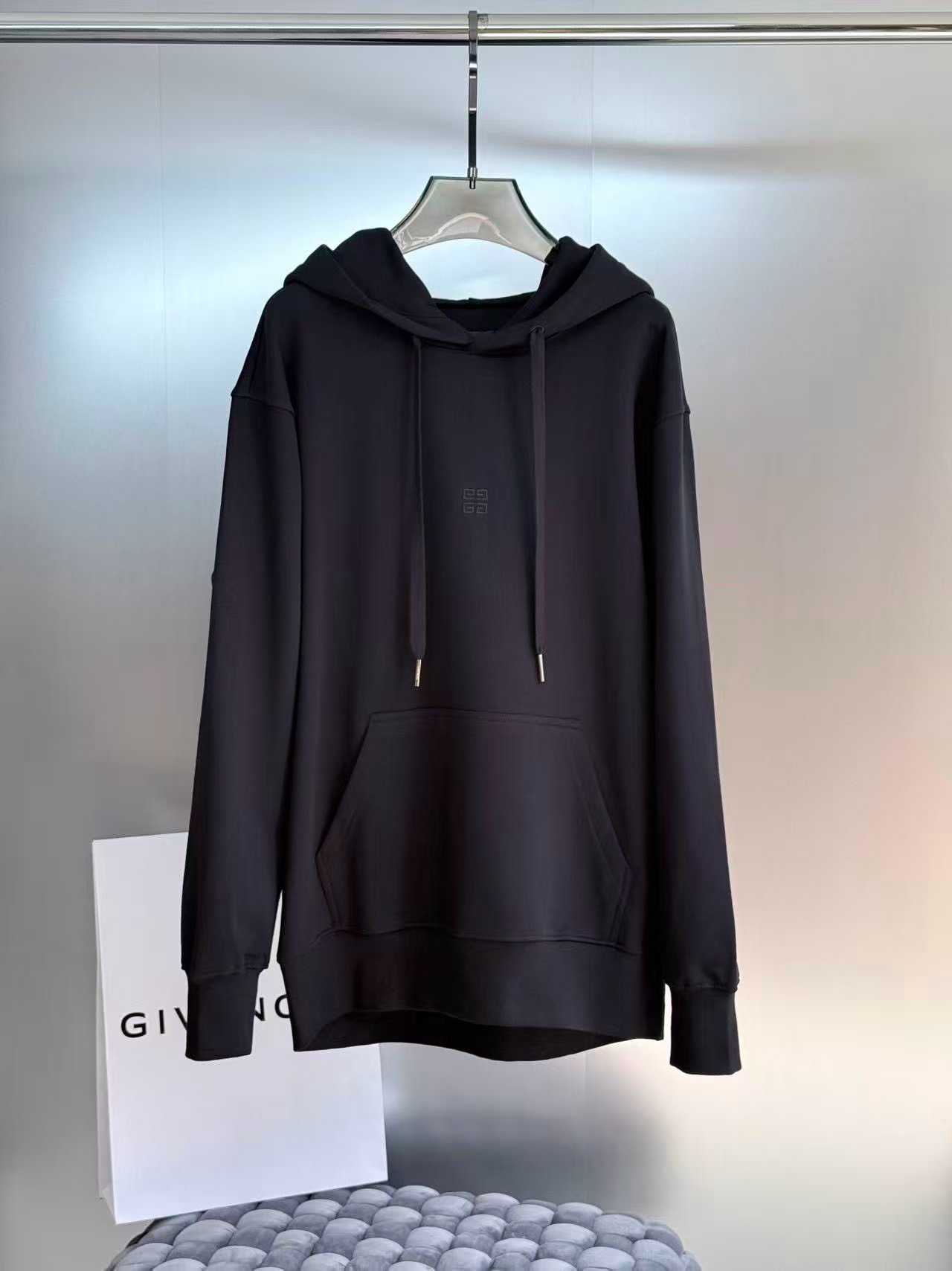 givenchy black cotton Ami de Coeur hoodie