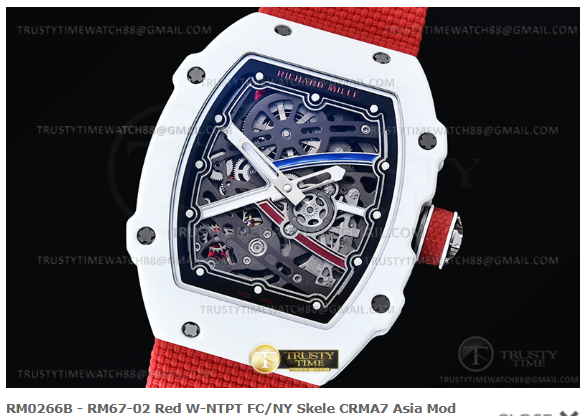 RM0266B - RM67-02 Red W-NTPT FC/NY Skele CRMA7 Asia Mod $2,388