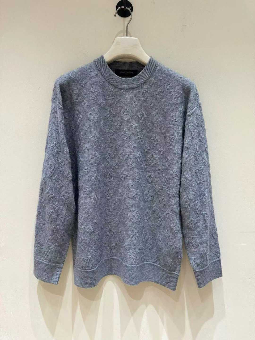 LV monogram crewneck sweater Blue