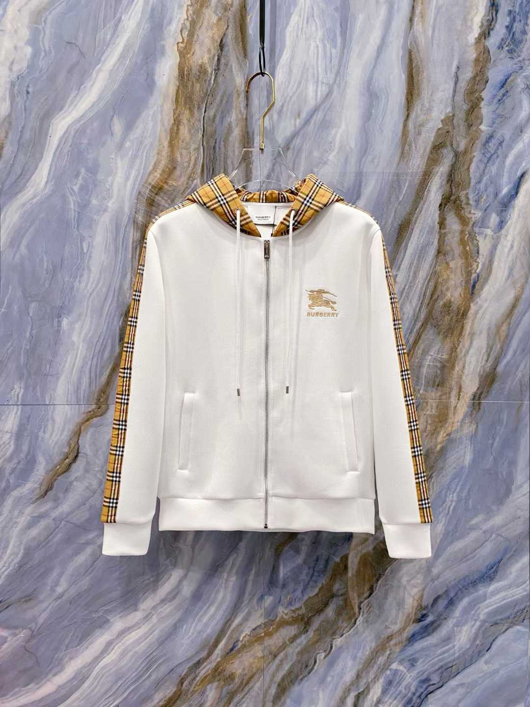 Burberry Vintage Check Cotton Zip-Up Hoodie