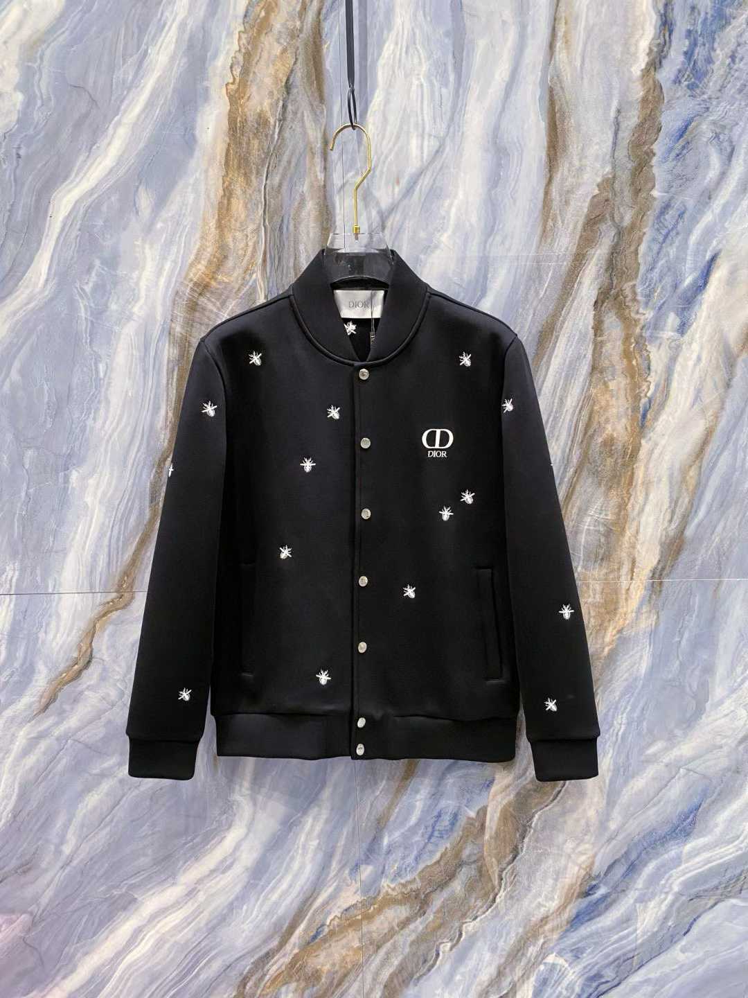 Dior jacket with a "CD" logo and embroidered star Black