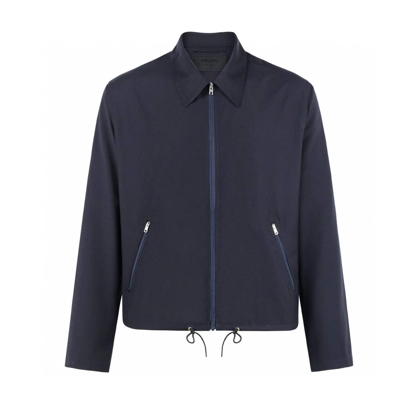 Prada Navy Wool Blouson Jacket