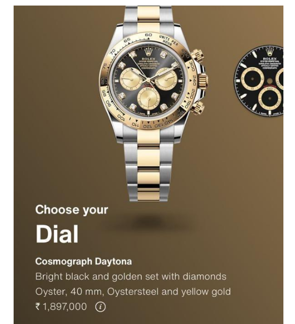 BTF Cosmograph Daytona Bright black and golden set with diamondsOyster, 40 mm, Oystersteel and yellow gold