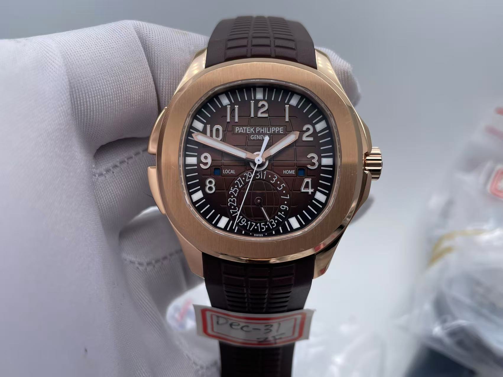 PP0420 - Aquanaut Travel Time 5164A RG/RU Brown ZF MY9015 Mod $508