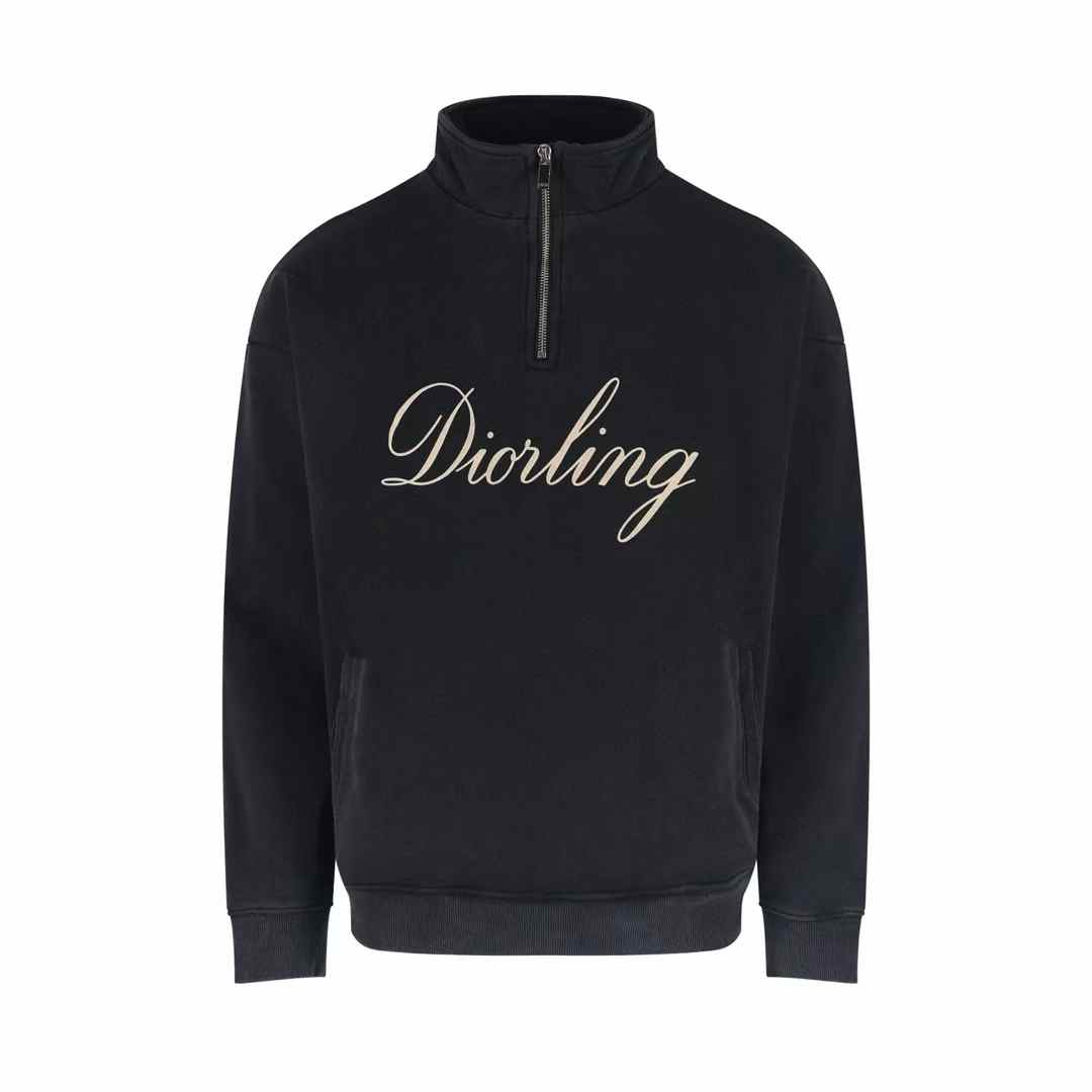 christian dior Diorling Cotton Sweatshirt with a zipped collar