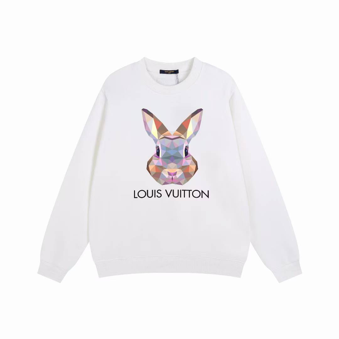 LV T-shirt featuring a polygonal rabbit design