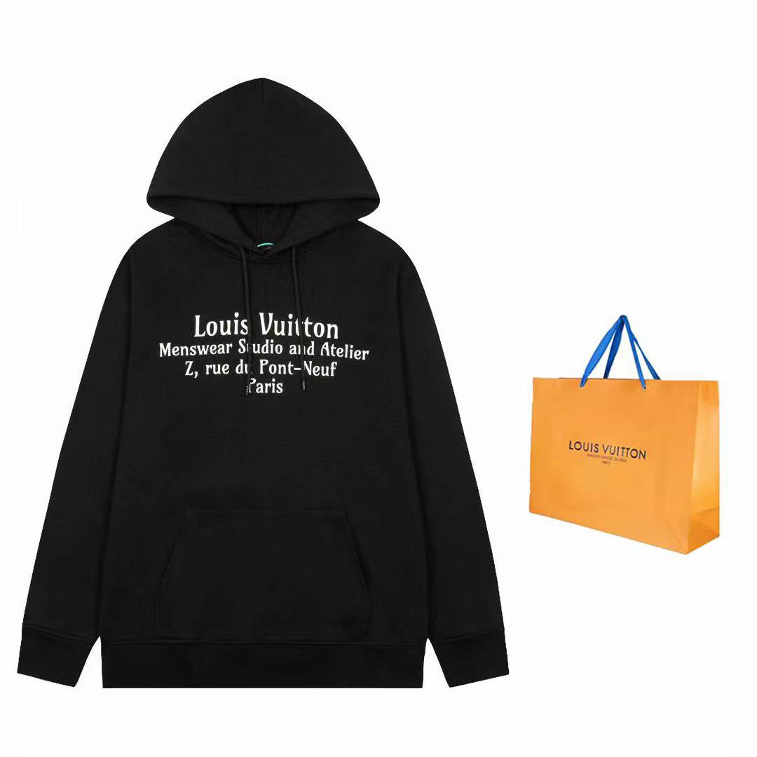 LV 2022 Staff Hoodie in black with graphic print