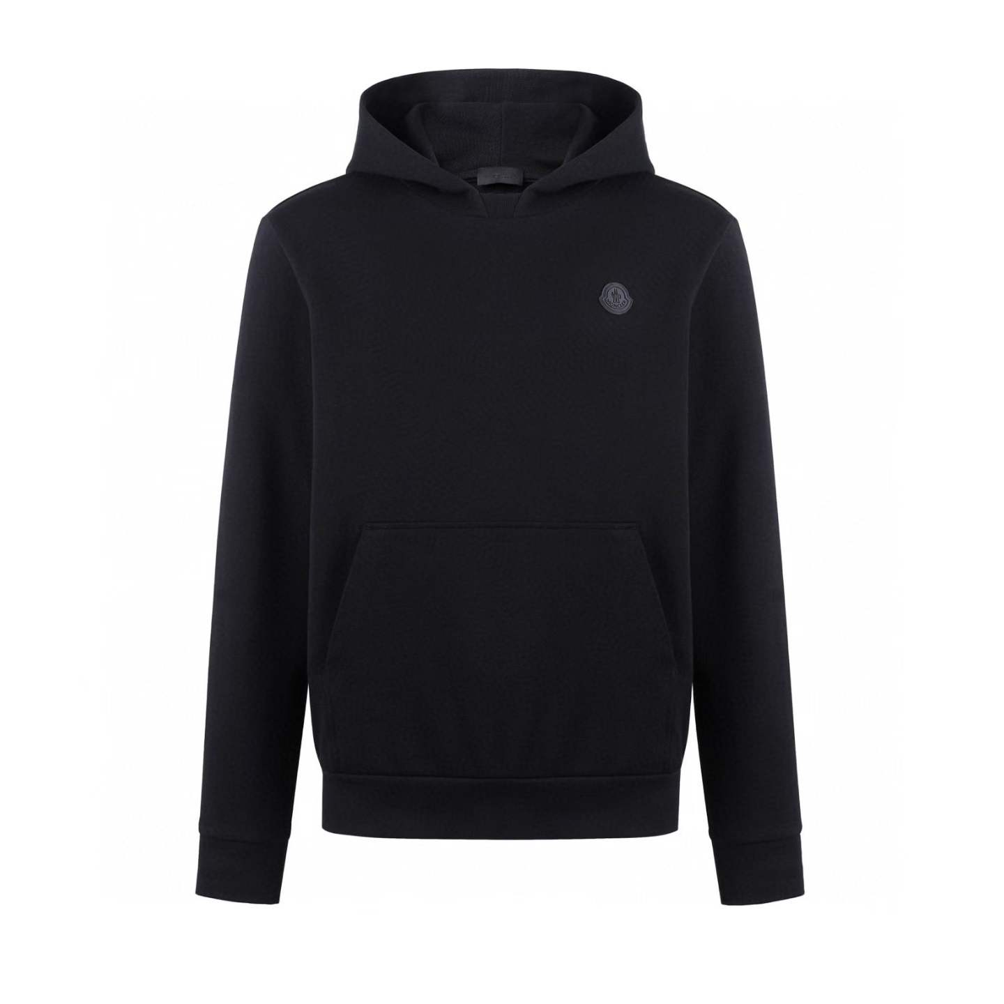 Moncler men's black cotton hoodie