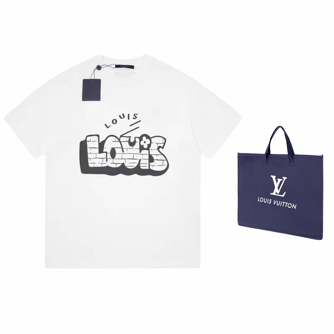 LV Graphic T-Shirt crafted from soft cotton jersey White