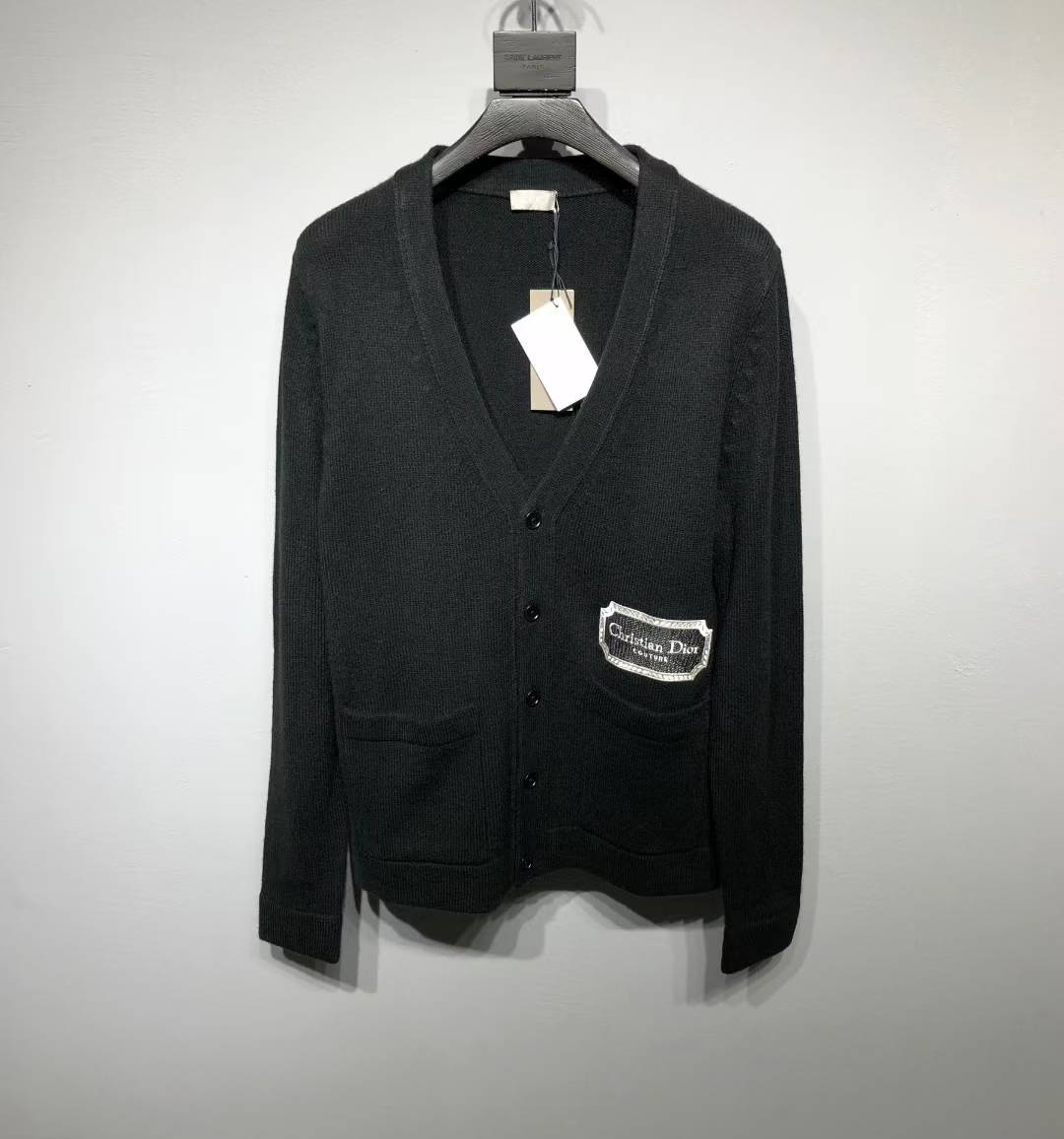Dior Couture Cardigan in black cashmere jersey