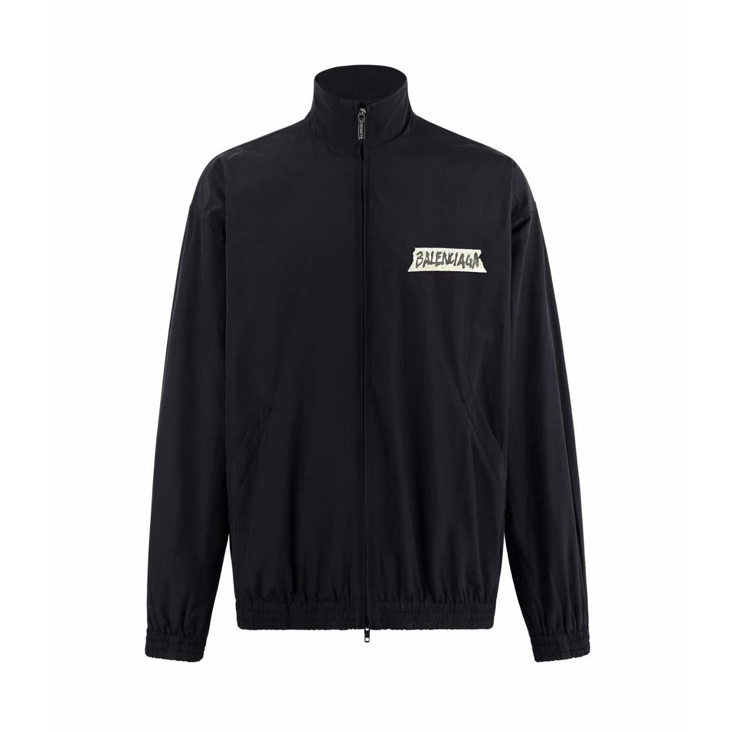 Balenciaga Masking Tape cotton-blend track jacket in black