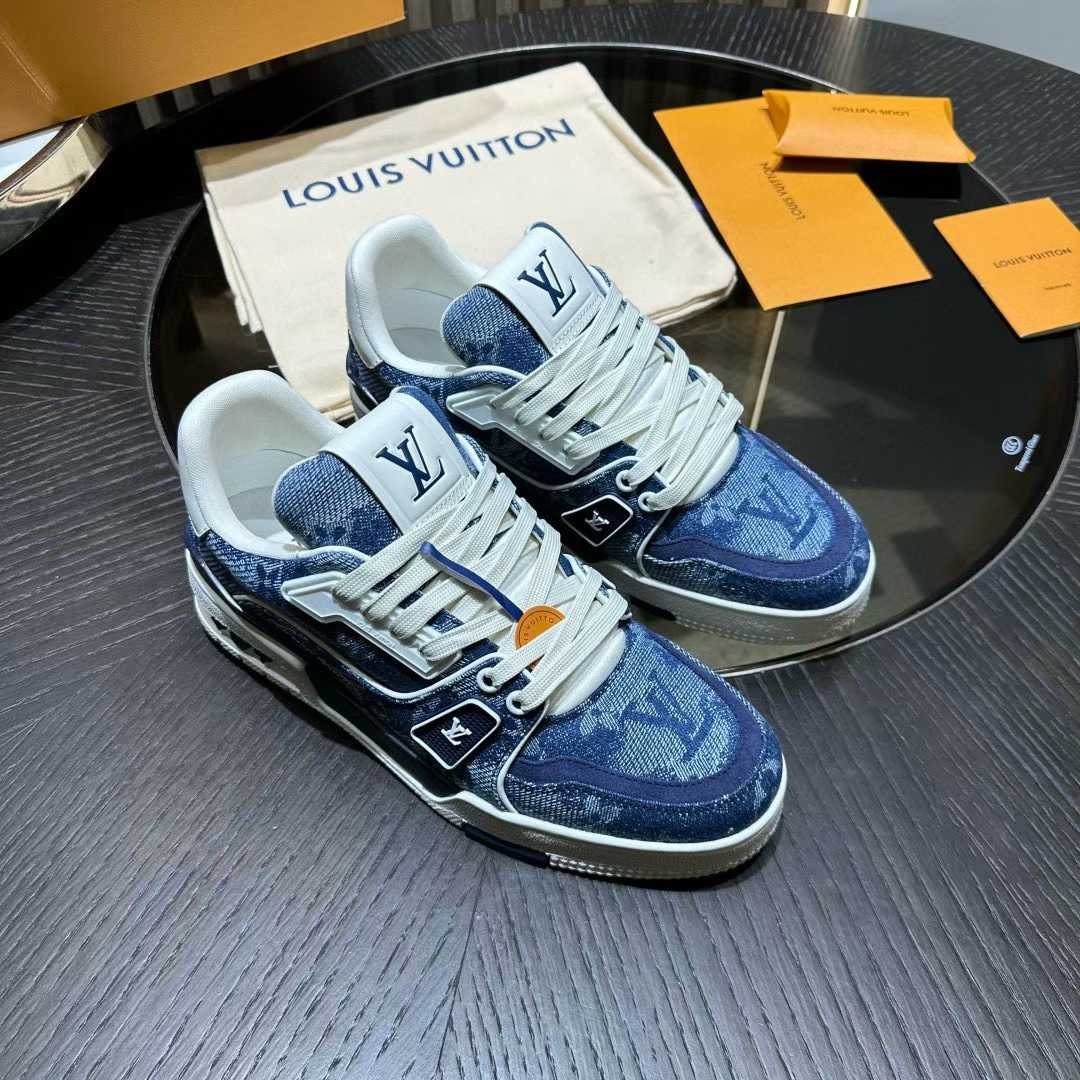 LV Trainer sneaker in Monogram denim