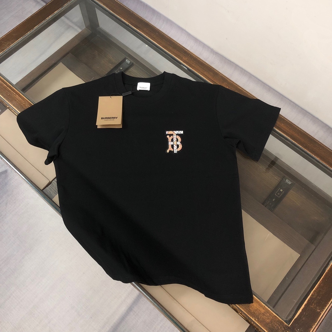 Burberry Monogram Motif Cotton T-shirt featuring the "TB" logo