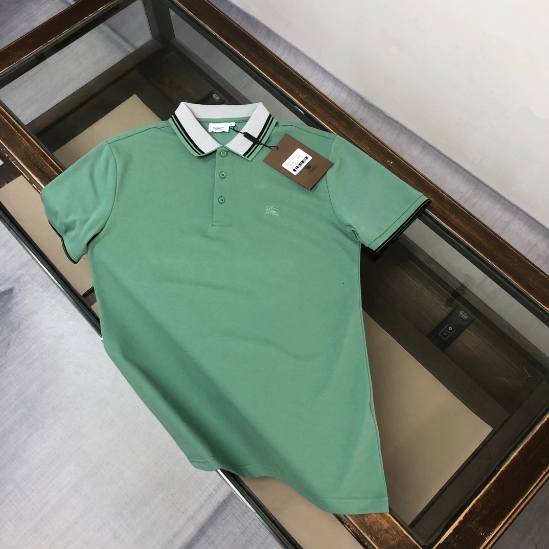 Burberry CARTELO polo shirt made of 100% polyester Green