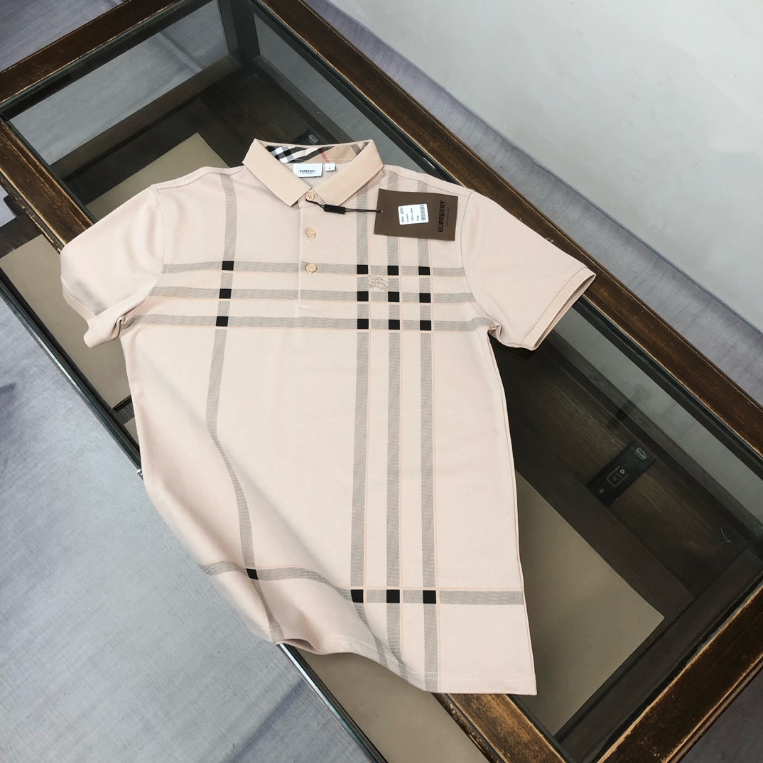 Burberry checked polo shirt
