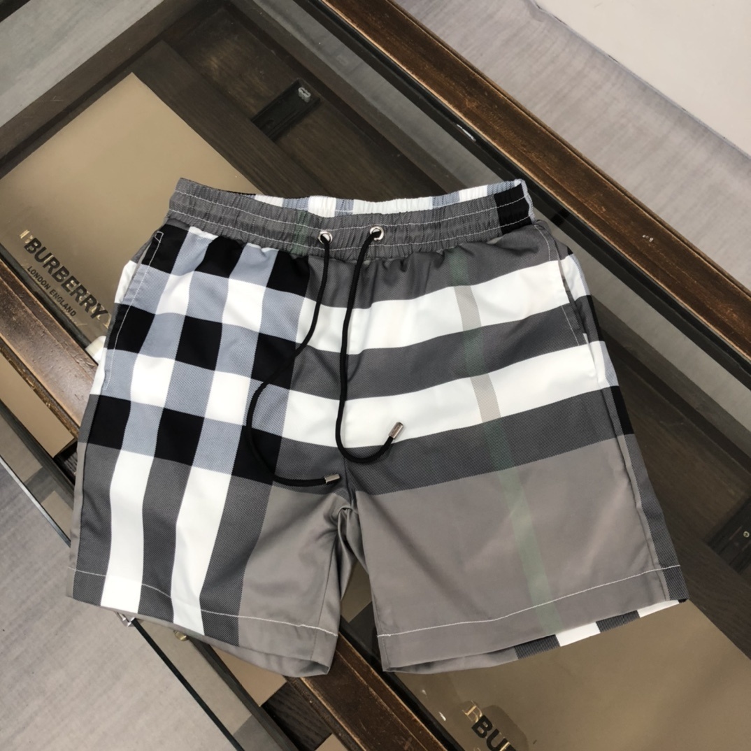 Burberry check swim shorts