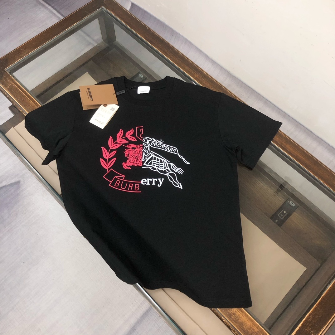 Burberry Soleford graphic T-shirt in black cotton