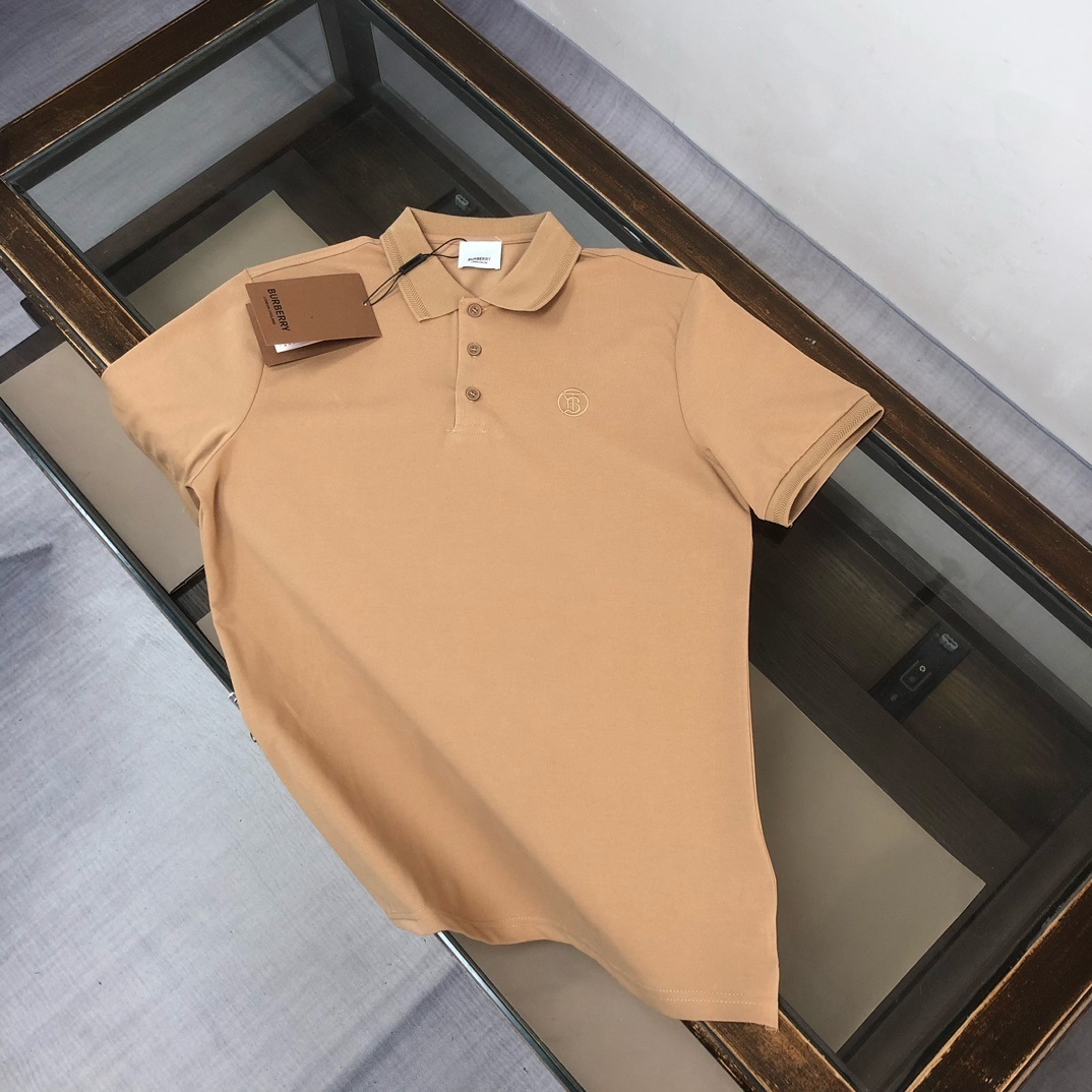 Burberry regular-fit polo shirt in beige cotton piqué