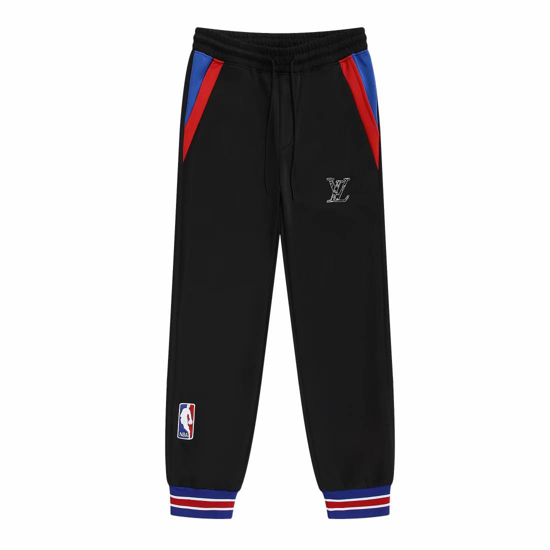LV NBA black and multicolour sweatpants.