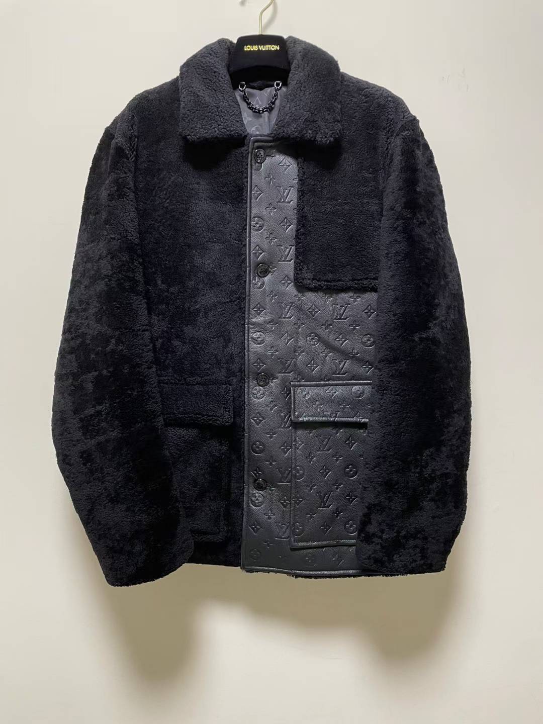 LV Monogram Shearling Blouson.