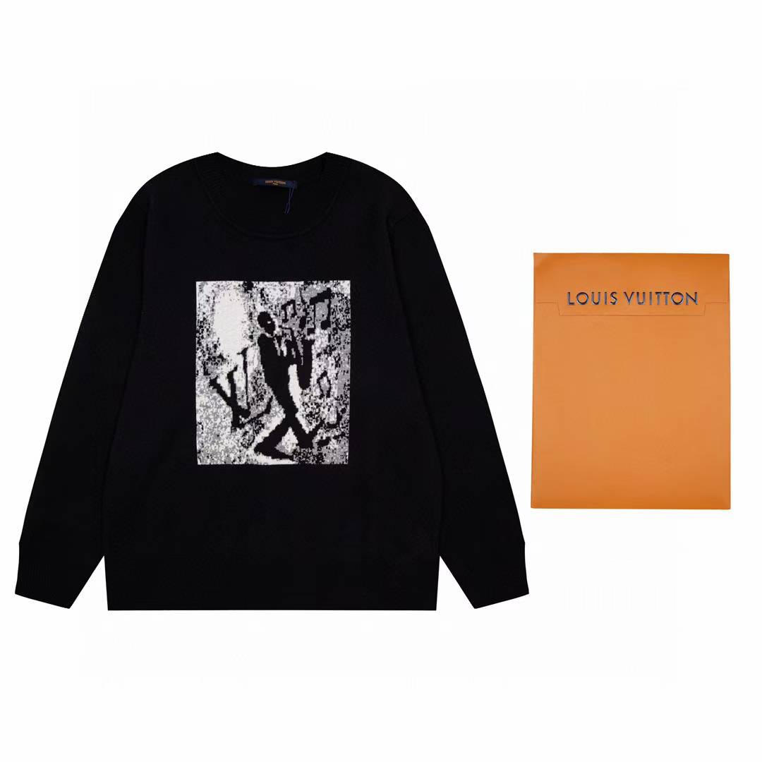 LV black graphic sweatershirt