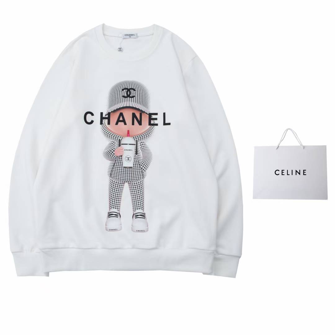 Chanel sweatshirt white with a graphic print