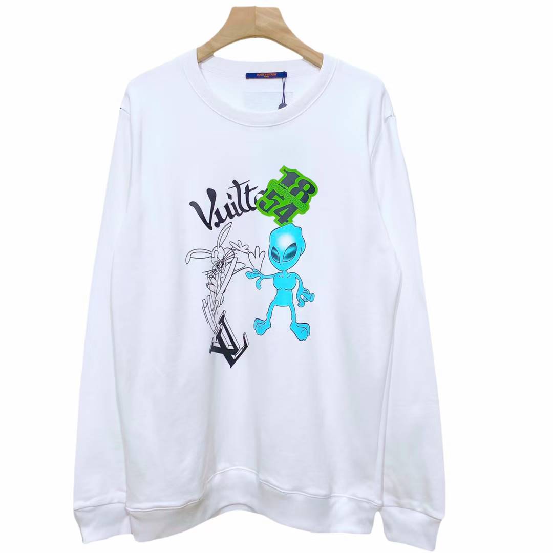 LV Rare Cartoon Rabbit Alien Graphic sweatshirt