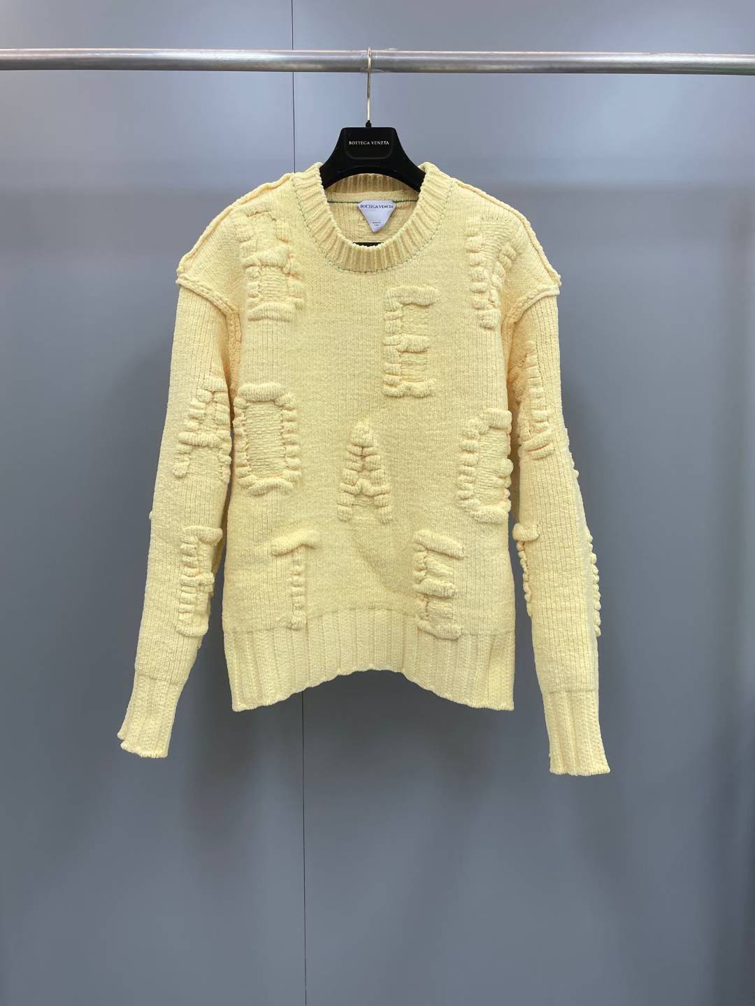 Bottega Veneta Alphabet Chenille Sweater in the color Zest Washed