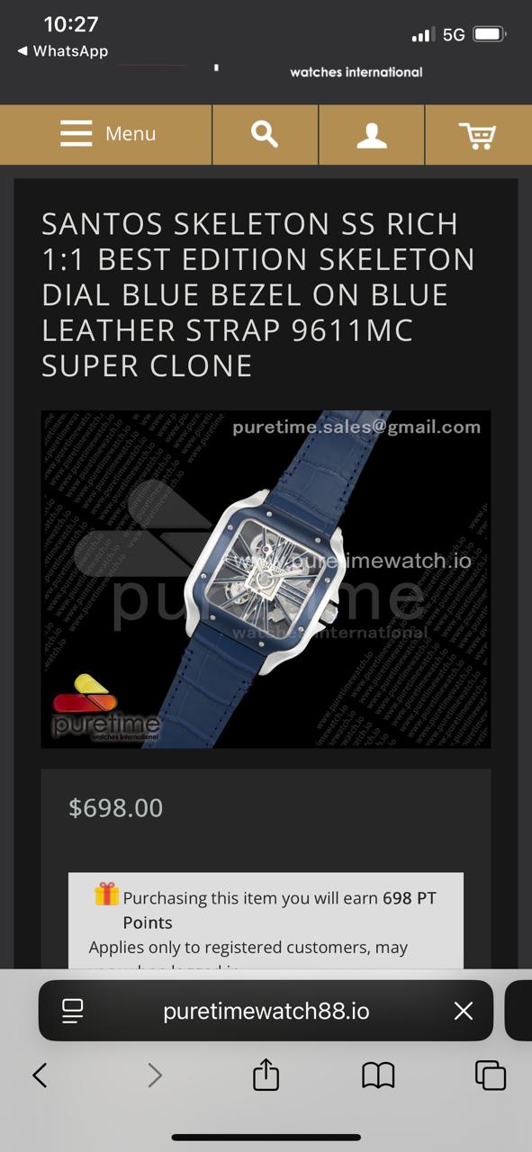 Rich Cartier Santos Airline Edition