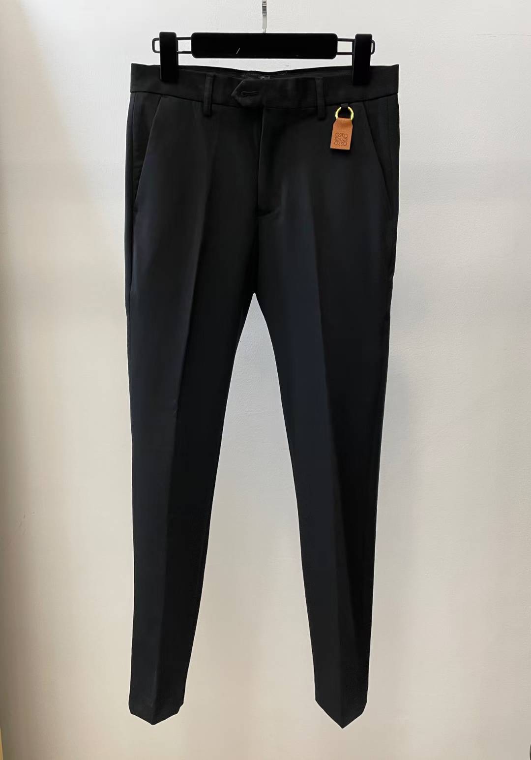 loewe black slim-fit trousers