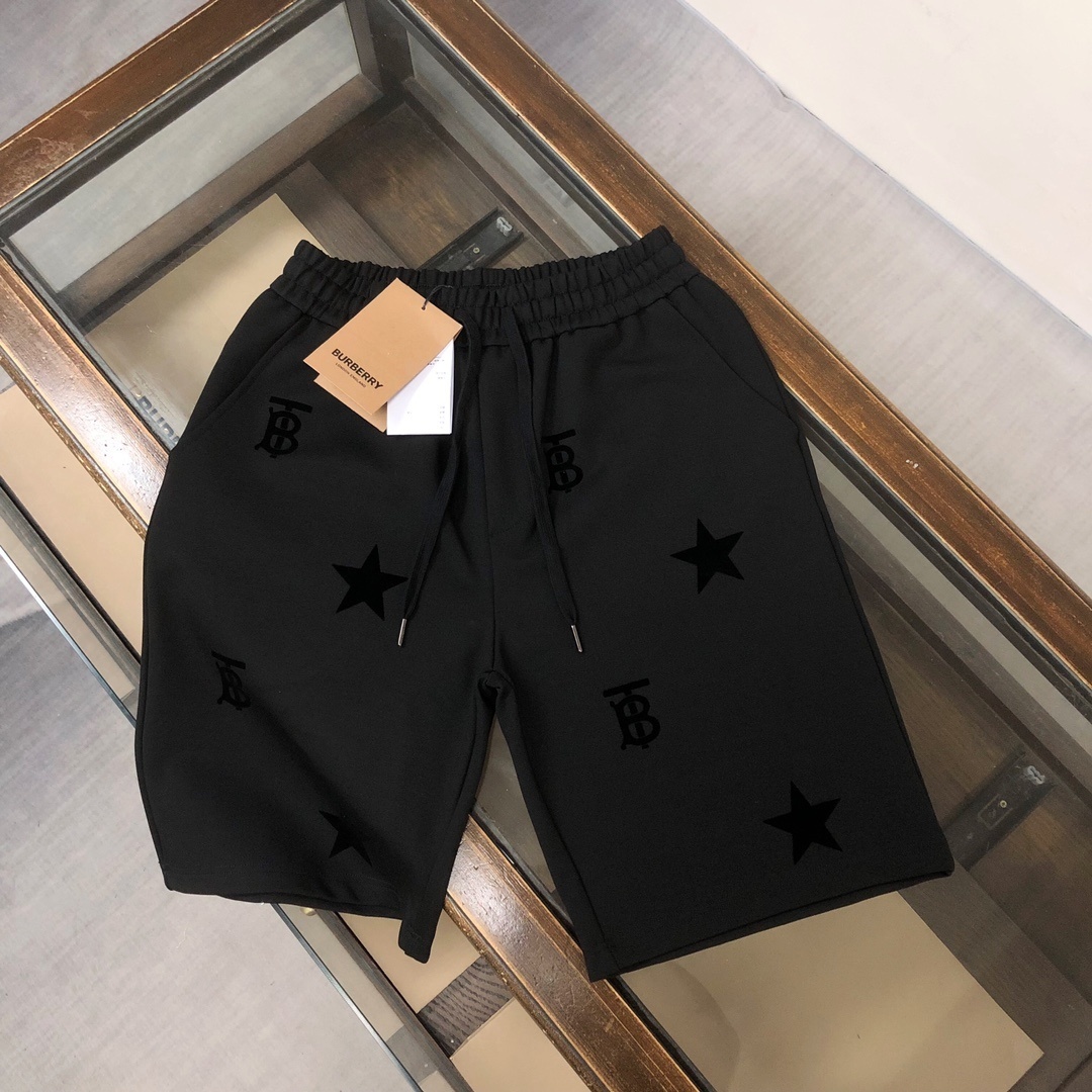 Burberry Star and Monogram Motif wool blend shorts