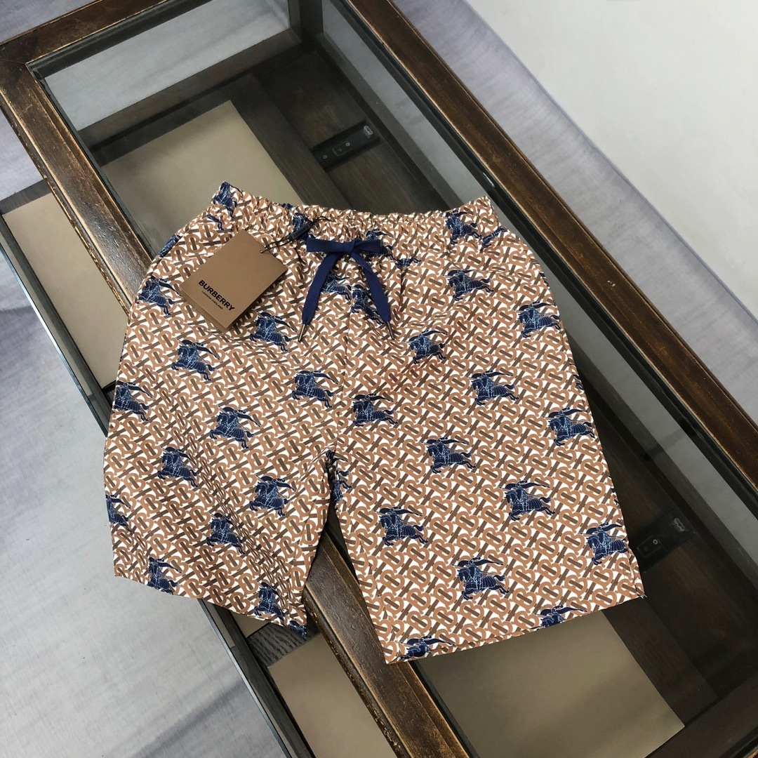Burberry EKD TB-monogram swim shorts in blue