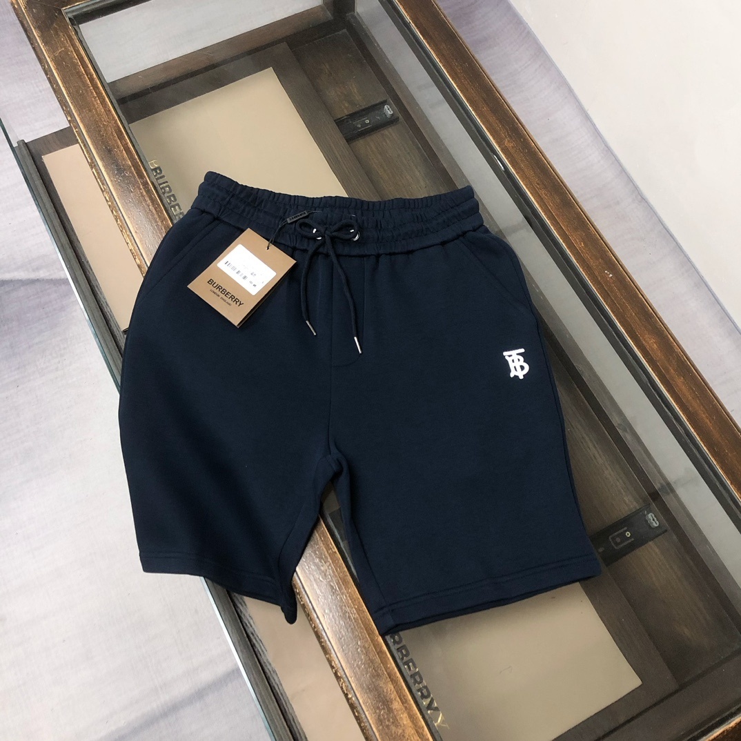 Burberry navy blue cotton shorts