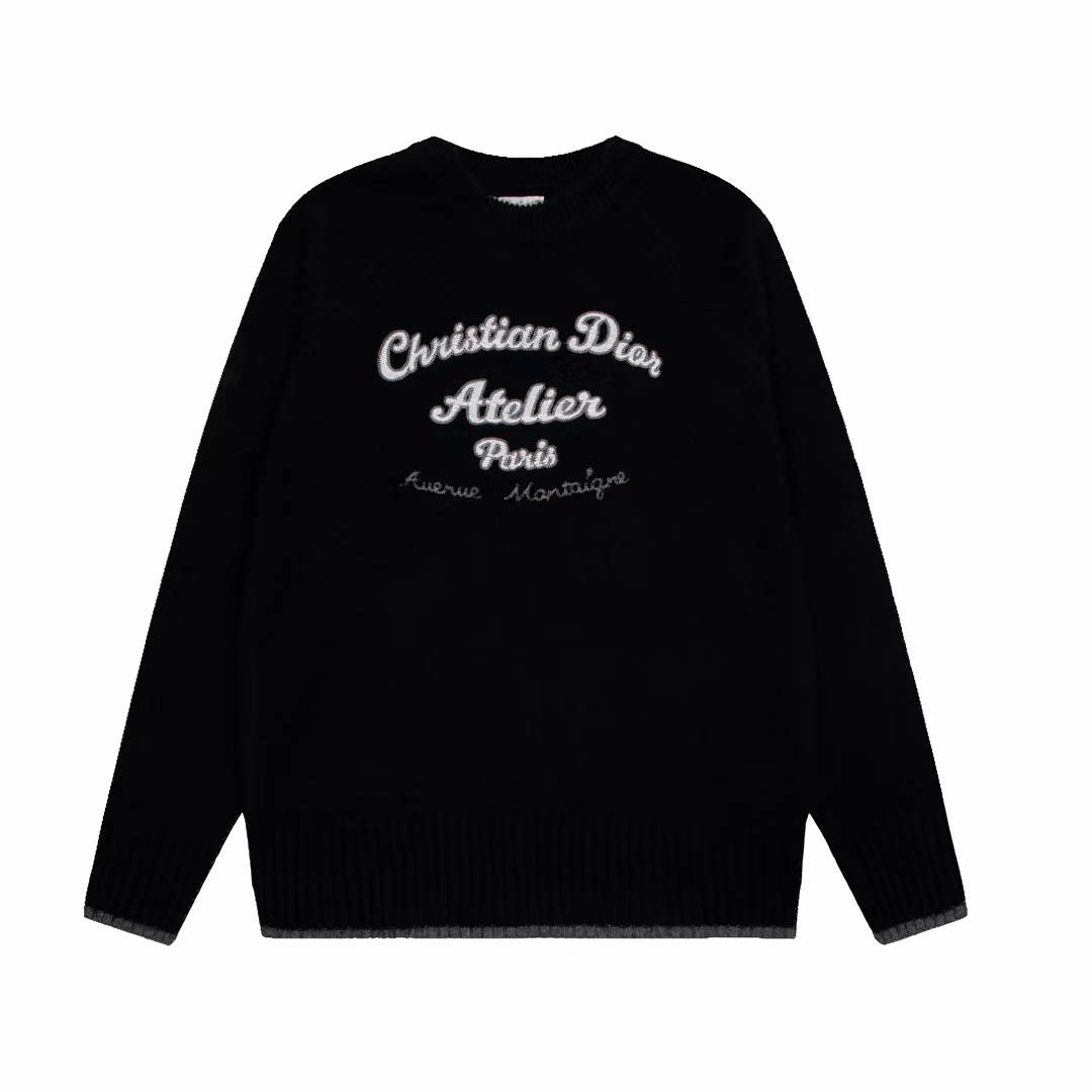 Dior Atelier sweater in black wool jersey