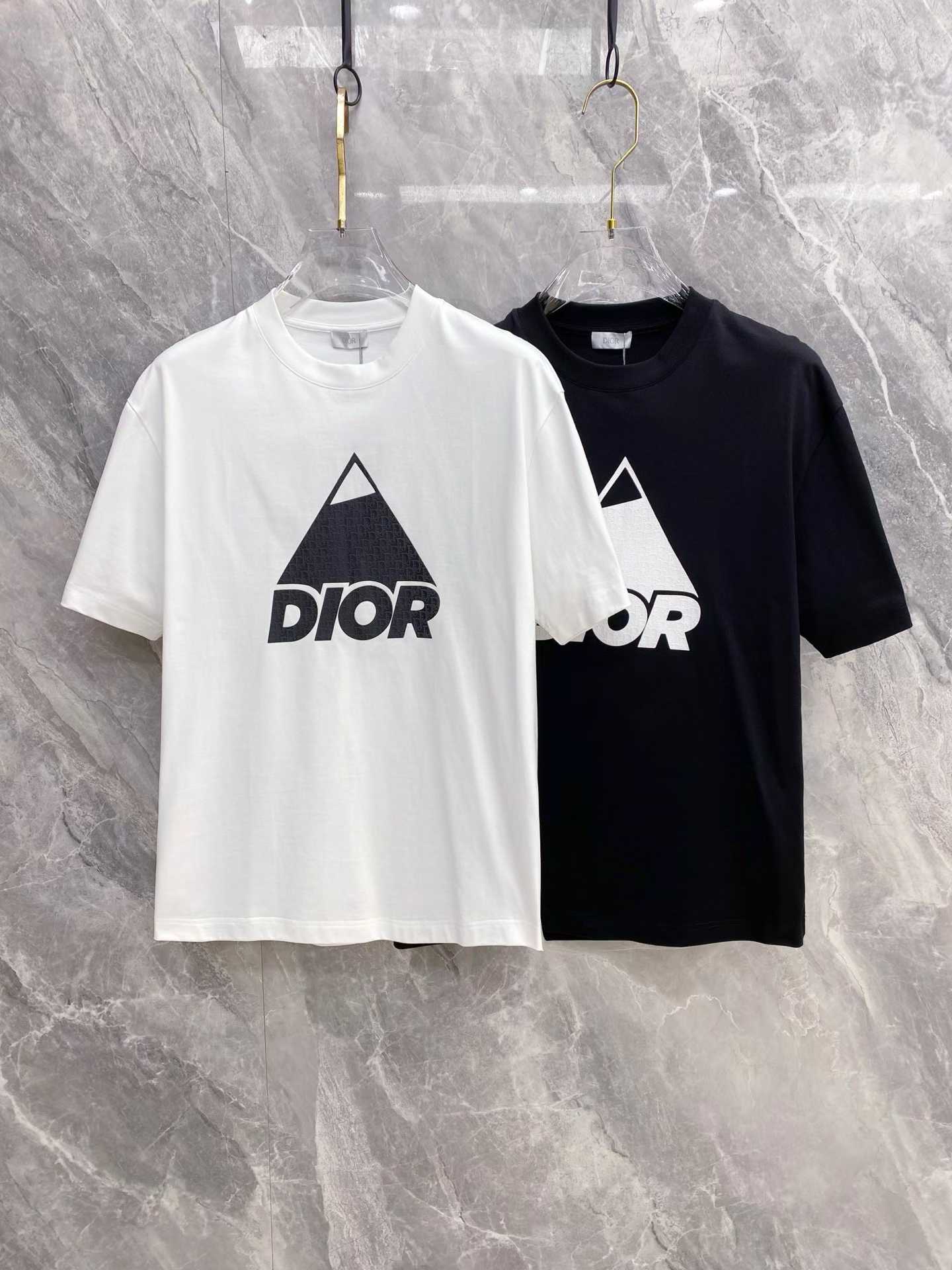 Dior and Descente T-shirt Black and White