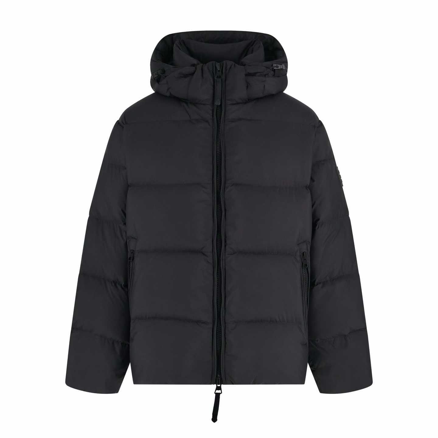 burberry black hooded puffer jacket.