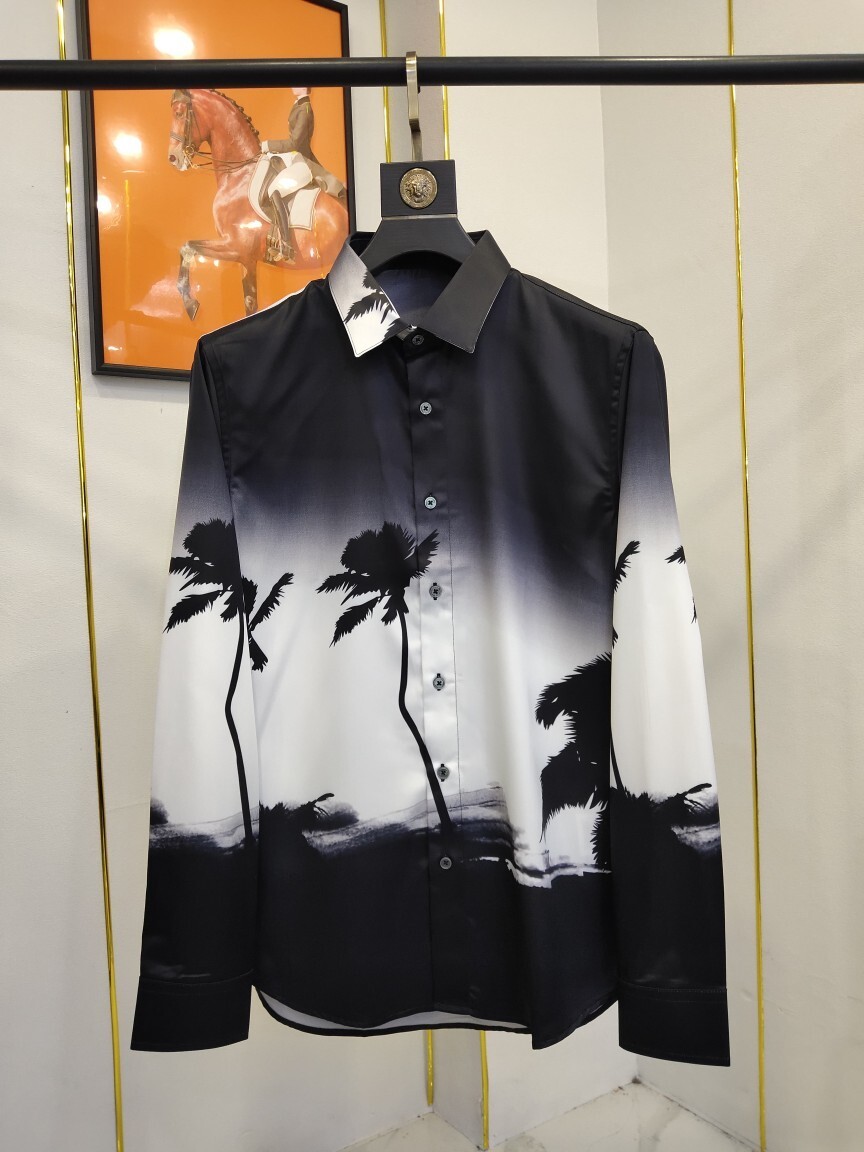 Alexander McQueen Fashion Nova Palm Desert Long Sleeve Woven Top. Shirt