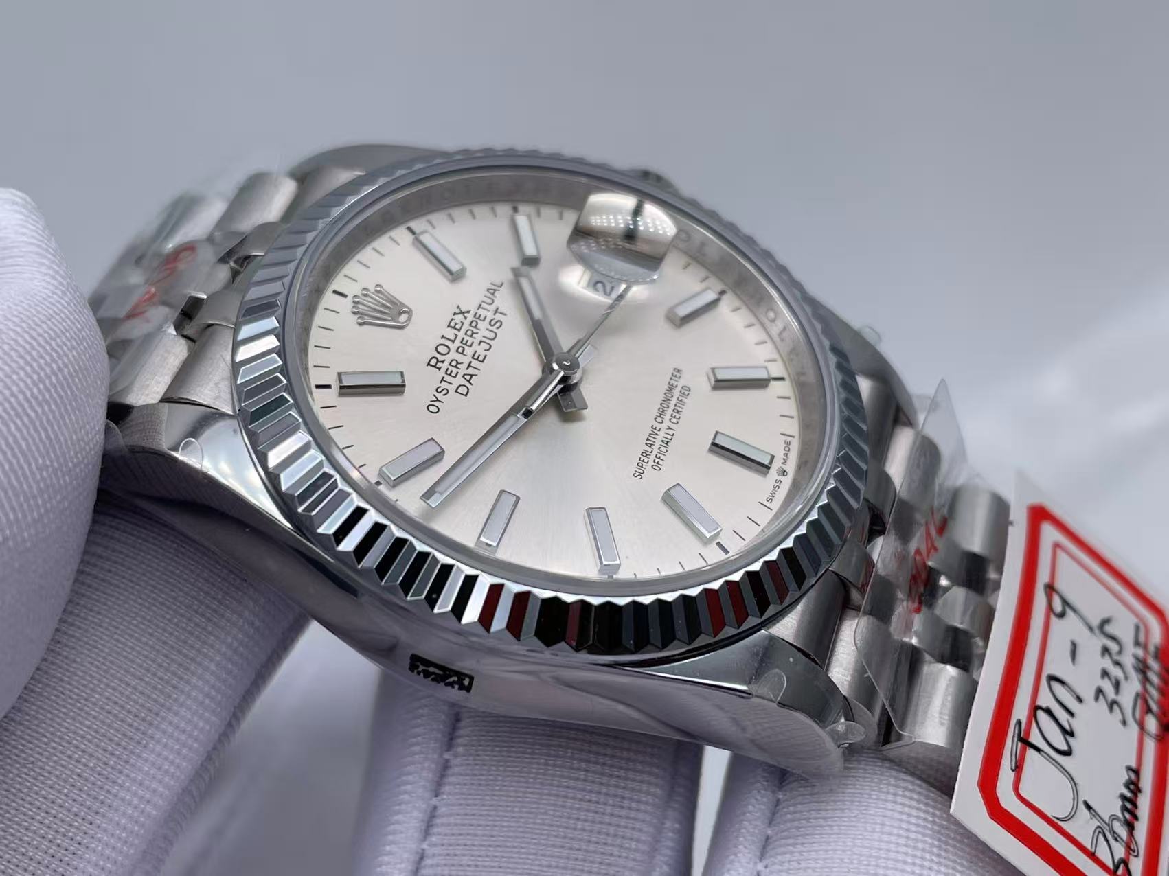 RDJ0423 - DJ 36mm Jub Flt 904 SS/SS Slvr/Stk GMF V2 VR3235 $438.00