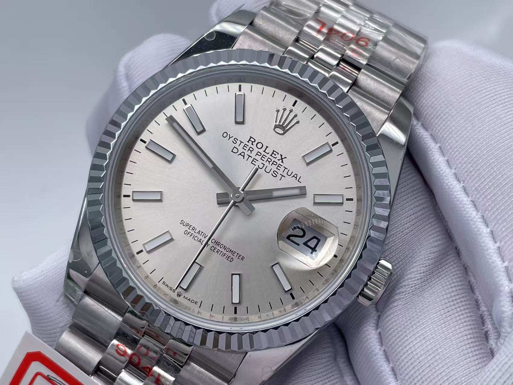 RDJ0423 - DJ 36mm Jub Flt 904 SS/SS Slvr/Stk GMF V2 VR3235 $438.00