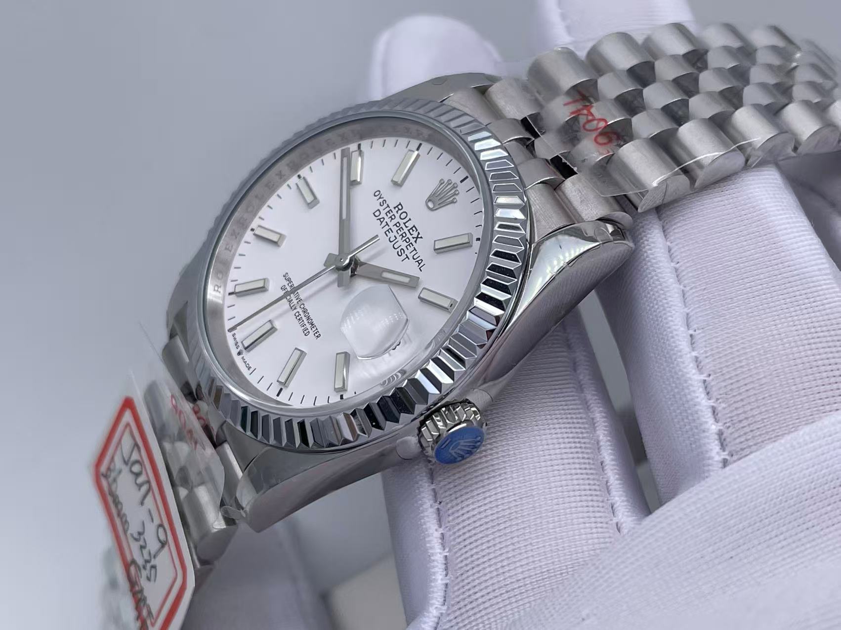 RDJ0423B - DJ 36mm Jub Flt 904 SS/SS wht/Stk GMF V2 VR3235 $438