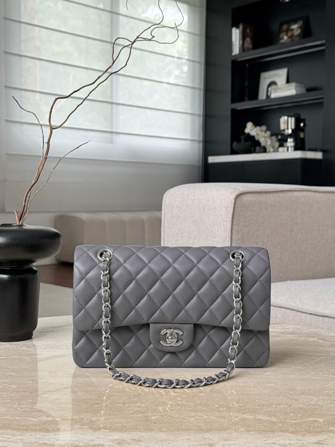 Chanel CF Bags Code 10515 CF25CM Lambskin Size 15.5x25x6cm