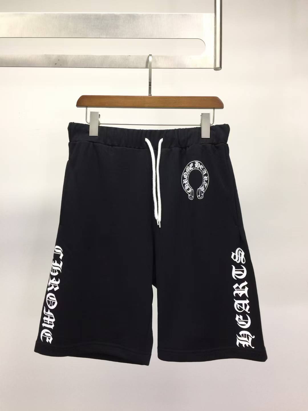 Chrome Hearts Slo Ride Logo Embroidered sweat shorts black