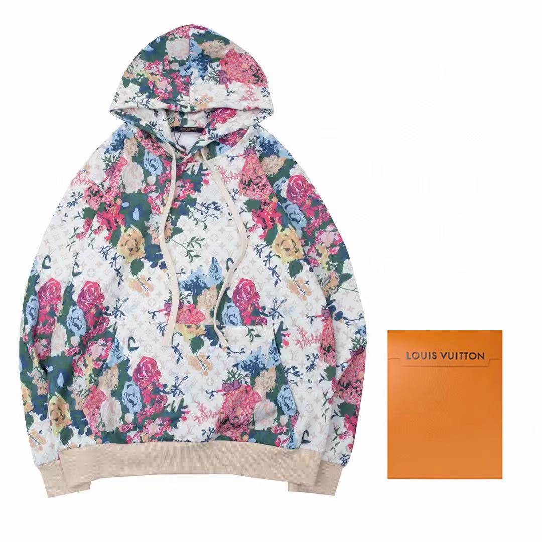 LV Floral Monogram Tapestry Hoodie